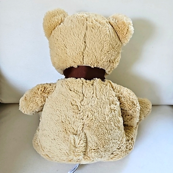 NWOT AMERICAN GIFTS Plush Teddy Bear 18" Stuffed Animal Tan & White - Picture 3 of 6